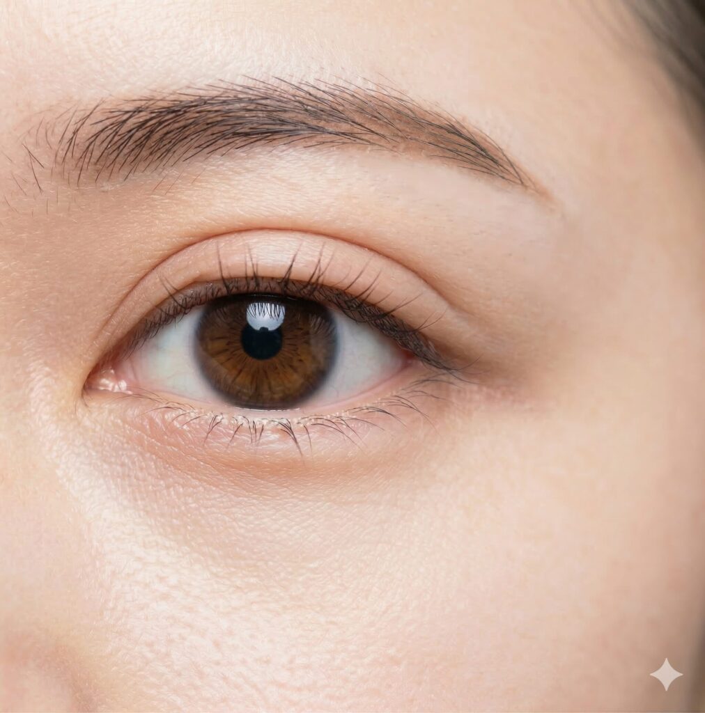 名古屋駅（名駅）のベルヴィアクリニックによる二重整形のハム目改善。ぷっくりと不自然になった二重ライン（ハム目）を、自然でスッキリとした目元へ整える名駅での二重修正・目元整形ガイド。