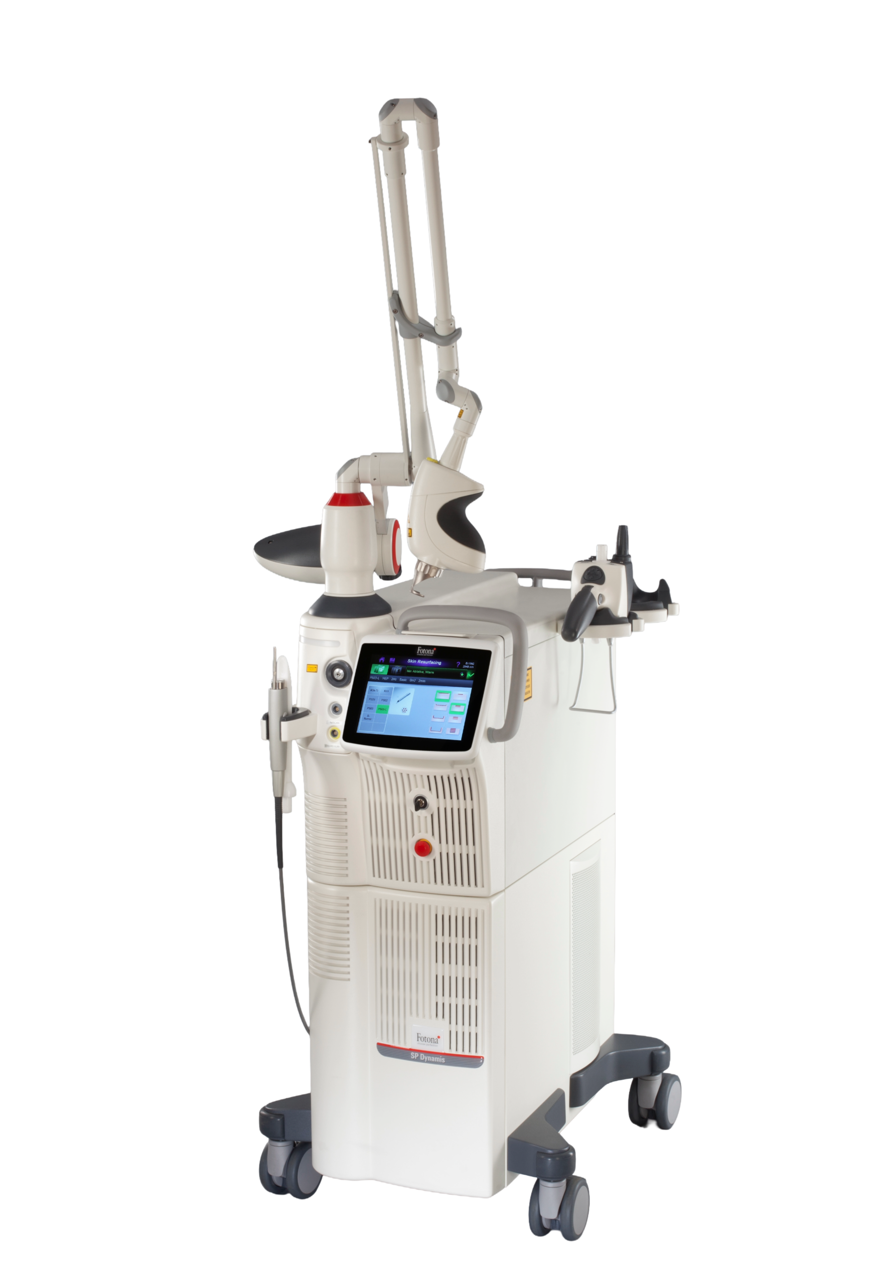 FOTONA SP Dynamisの機器本体。Belle Via Clinic名古屋に導入されている医療用レーザー機器。Er:YAGとNd:YAGの2波長を搭載したフォトナの旗艦機