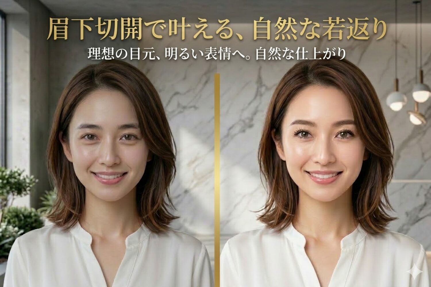 眉下切開で叶える、自然な目元の若返り