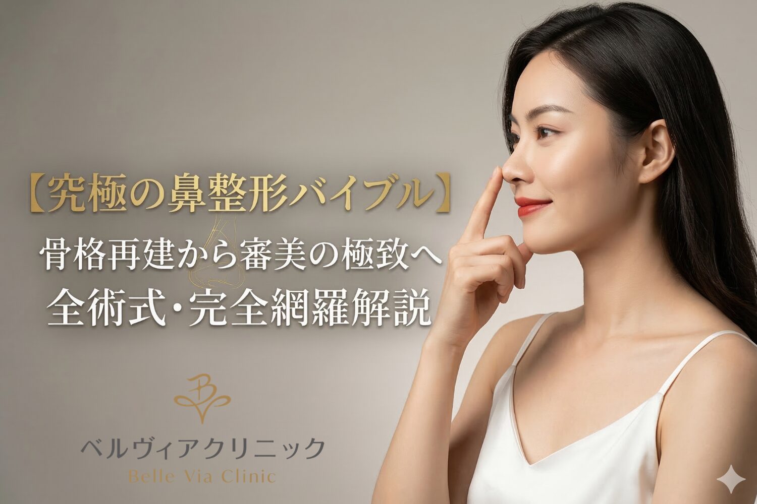 【究極の鼻整形バイブル】骨格再建から審美の極致へ：全術式・完全網羅解説