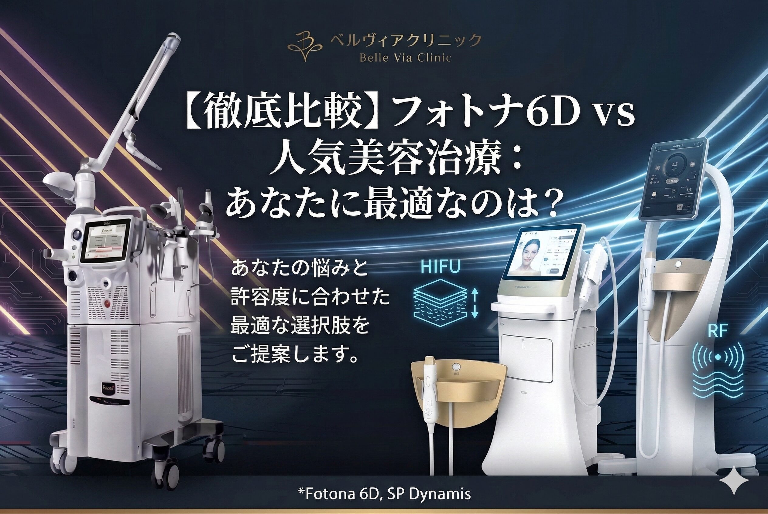 【徹底比較】フォトナ6D vs 人気美容治療：あなたに最適なのは？