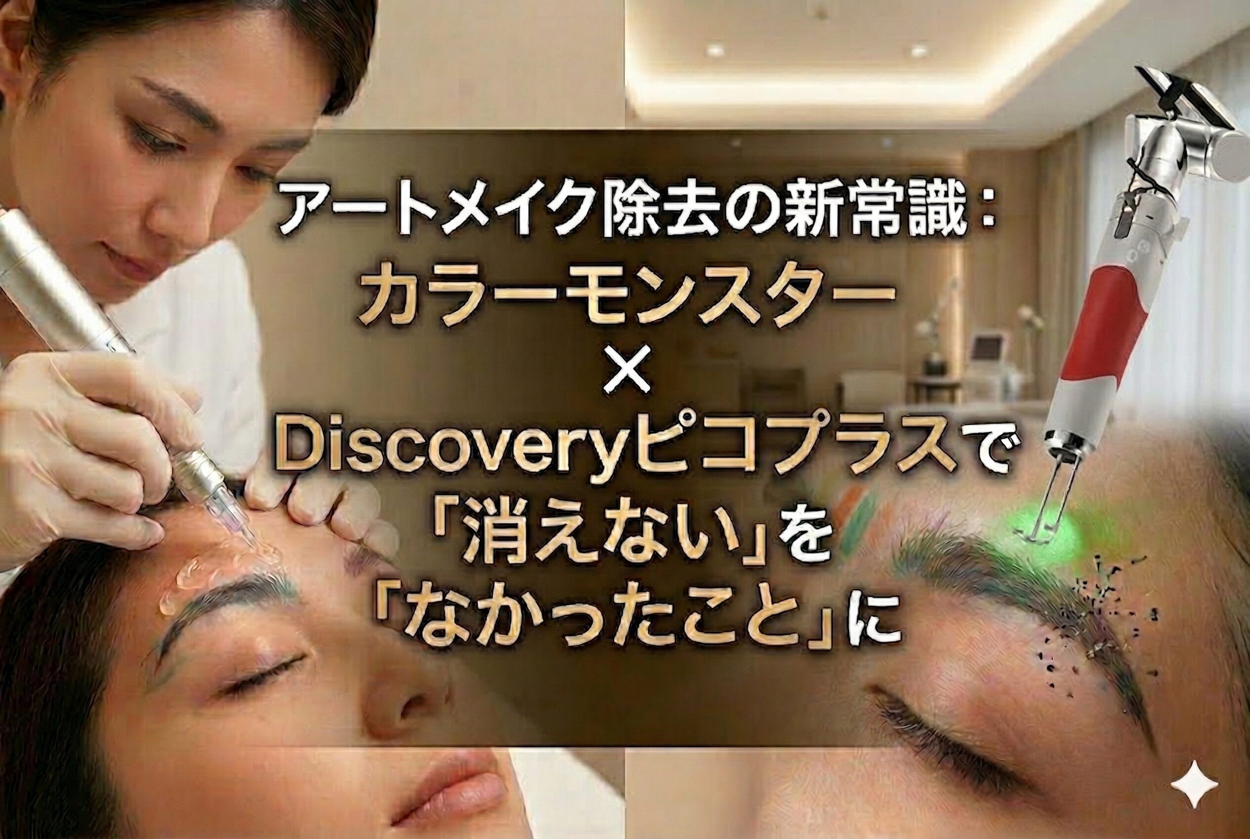 アートメイク除去の新常識：カラーモンスター × Discoveryピコプラスで「消えない」を「なかったこと」に