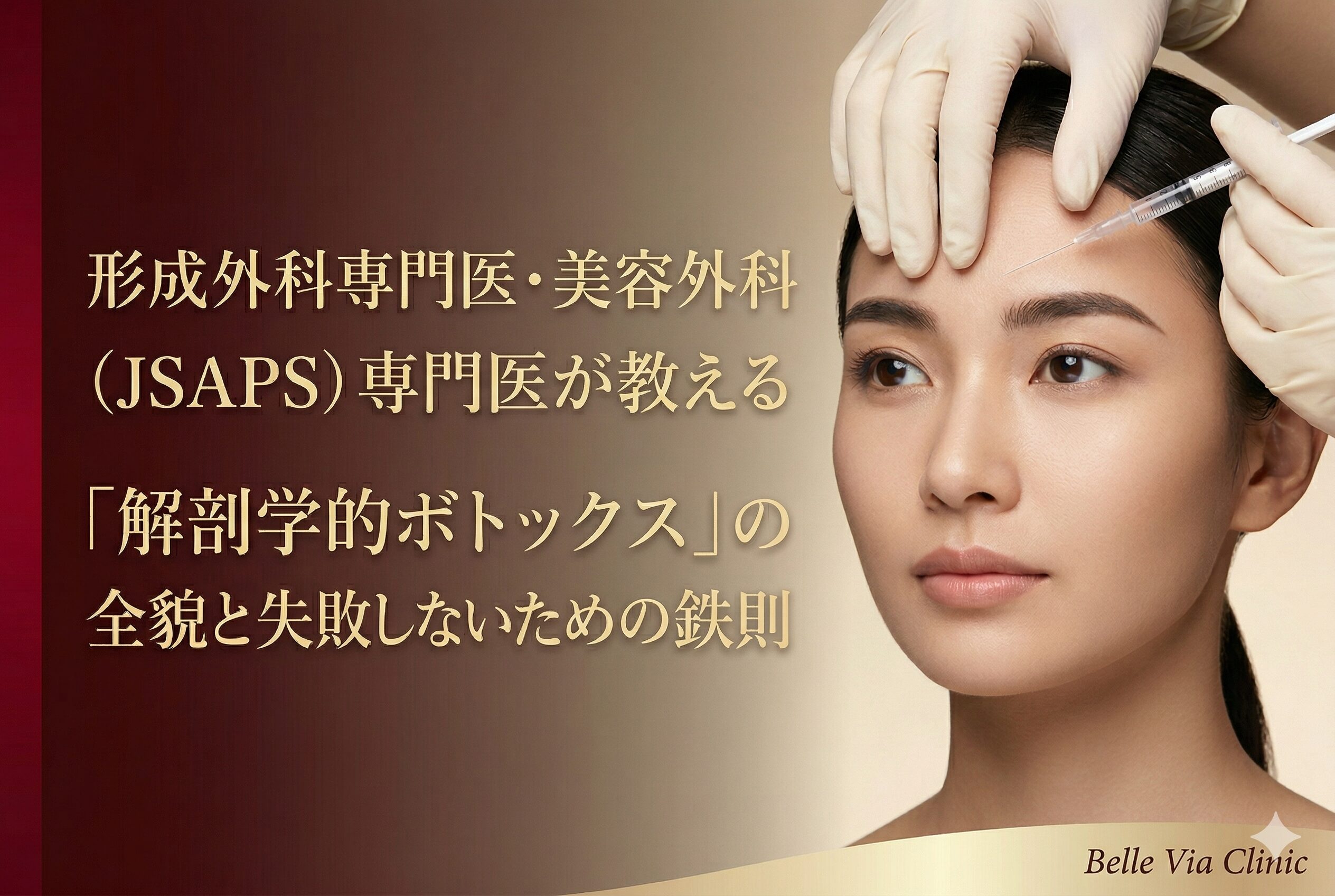 名古屋で選ばれる理由。形成外科専門医・美容外科（JSAPS）専門医が教える「解剖学的ボトックス」の全貌と失敗しないための鉄則