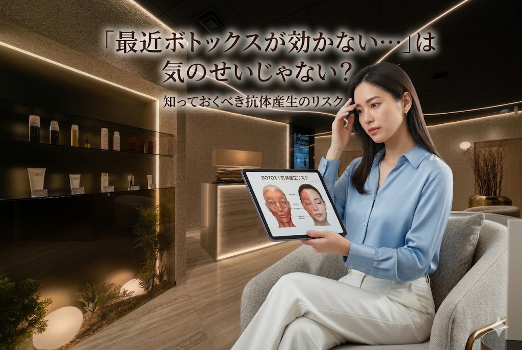「最近ボトックスが効かない…」は気のせいじゃない？知っておくべき抗体産生のリスク