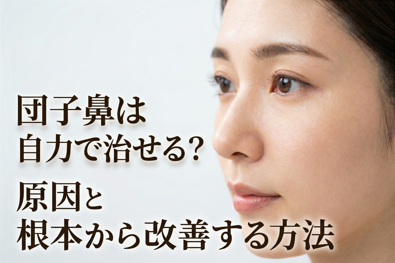 団子鼻は自力で治せる？原因と根本から改善する方法を解説