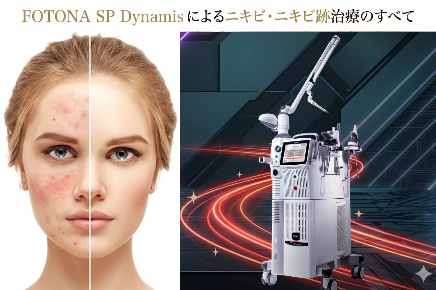 FOTONA SP Dynamis によるニキビ・ニキビ跡治療のすべて