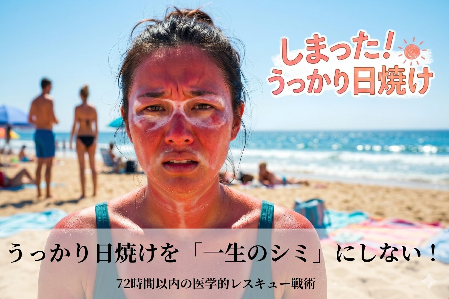 うっかり日焼けを「一生のシミ」にしない！72時間以内の医学的レスキュー戦術